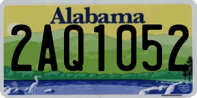 AL license plate 2AQ1052