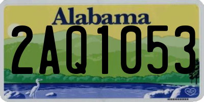 AL license plate 2AQ1053