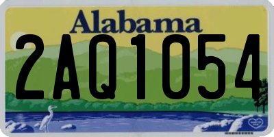 AL license plate 2AQ1054