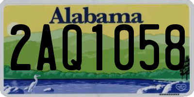 AL license plate 2AQ1058