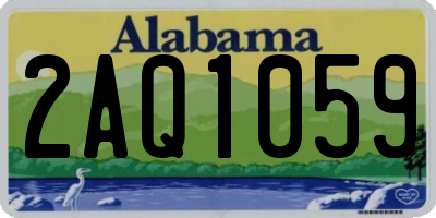 AL license plate 2AQ1059