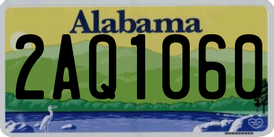 AL license plate 2AQ1060
