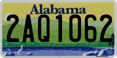 AL license plate 2AQ1062