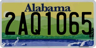 AL license plate 2AQ1065