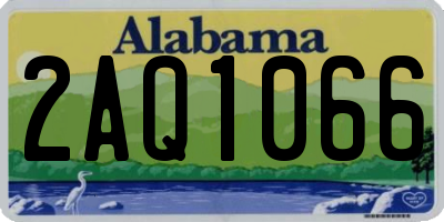 AL license plate 2AQ1066