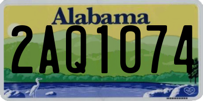 AL license plate 2AQ1074