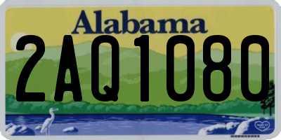 AL license plate 2AQ1080