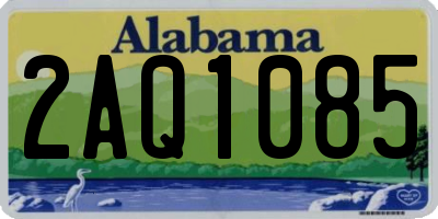 AL license plate 2AQ1085