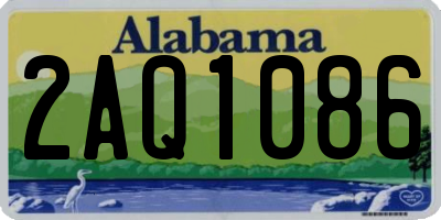AL license plate 2AQ1086