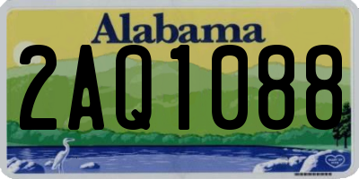 AL license plate 2AQ1088