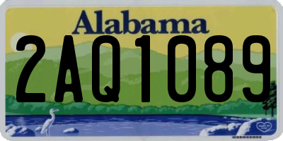 AL license plate 2AQ1089