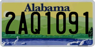 AL license plate 2AQ1091