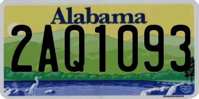AL license plate 2AQ1093