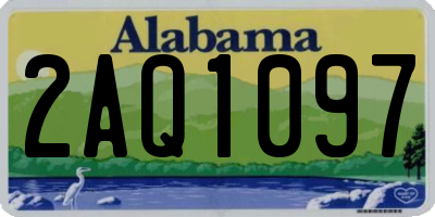AL license plate 2AQ1097