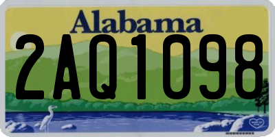 AL license plate 2AQ1098
