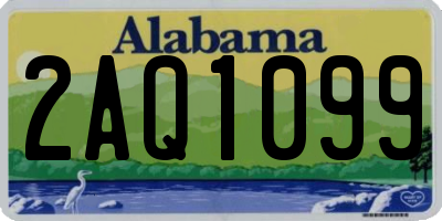 AL license plate 2AQ1099