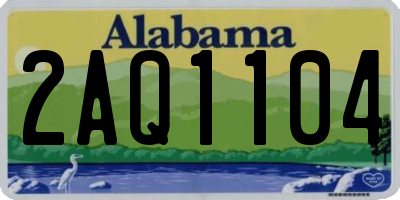 AL license plate 2AQ1104