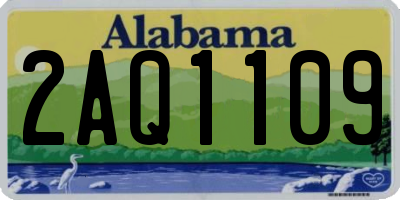 AL license plate 2AQ1109