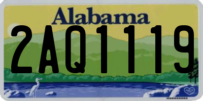 AL license plate 2AQ1119