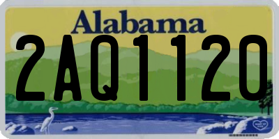 AL license plate 2AQ1120