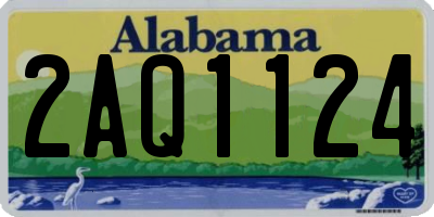 AL license plate 2AQ1124