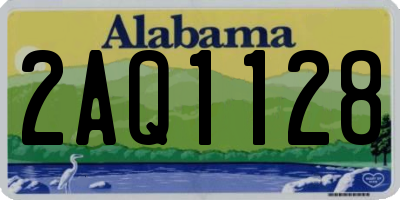 AL license plate 2AQ1128