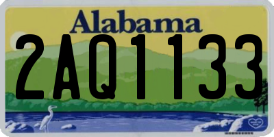 AL license plate 2AQ1133
