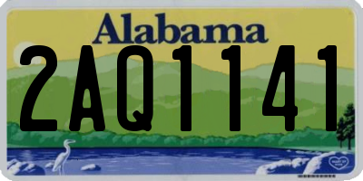 AL license plate 2AQ1141
