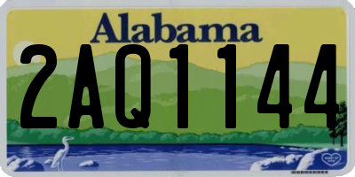 AL license plate 2AQ1144