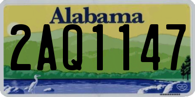 AL license plate 2AQ1147