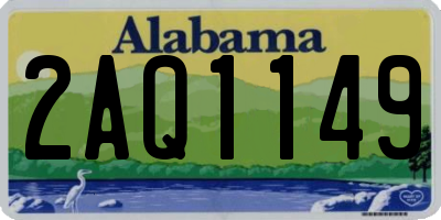 AL license plate 2AQ1149