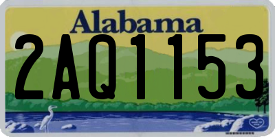 AL license plate 2AQ1153