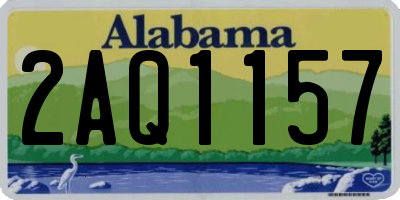 AL license plate 2AQ1157