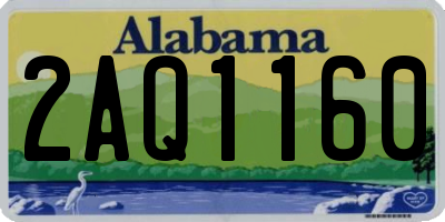 AL license plate 2AQ1160