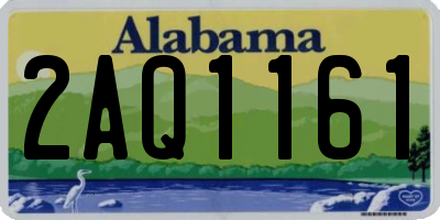 AL license plate 2AQ1161