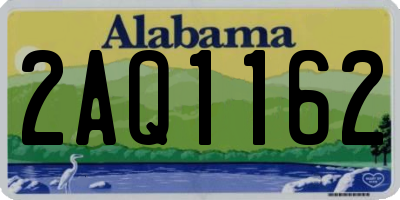 AL license plate 2AQ1162
