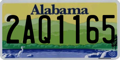 AL license plate 2AQ1165