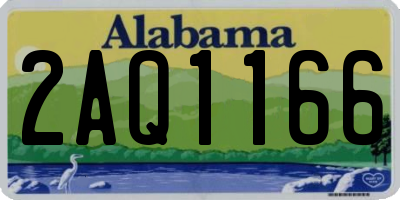AL license plate 2AQ1166