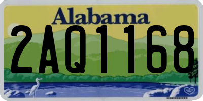 AL license plate 2AQ1168