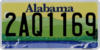 AL license plate 2AQ1169