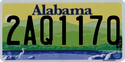 AL license plate 2AQ1170