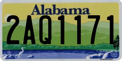 AL license plate 2AQ1171