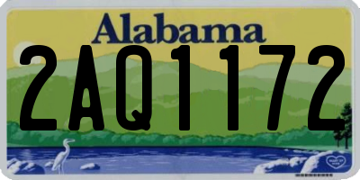 AL license plate 2AQ1172