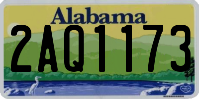 AL license plate 2AQ1173