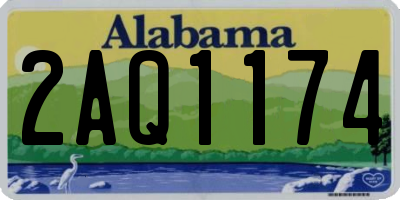 AL license plate 2AQ1174