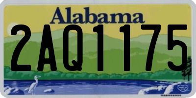 AL license plate 2AQ1175