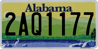 AL license plate 2AQ1177