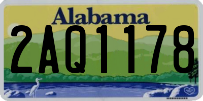 AL license plate 2AQ1178