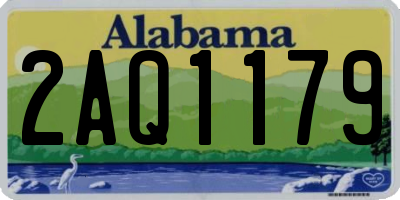 AL license plate 2AQ1179