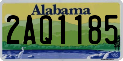 AL license plate 2AQ1185